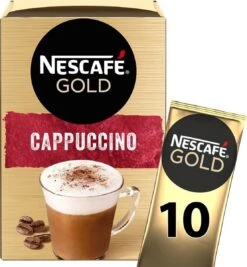 Nescafé Gold Cappuccino Oploskoffie - Ongezoet - 6 Doosjes à 10 Zakjes -Koffie/Drankjes Winkel 1110x1200