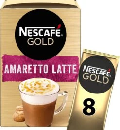 Nescafé Gold Amaretto Latte Oploskoffie - 6 Doosjes à 8 Zakjes -Koffie/Drankjes Winkel 1111x1200 4