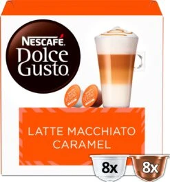 Nescafé Dolce Gusto Caramel Macchiato Capsules - 48 Koffiecups -Koffie/Drankjes Winkel 1122x1200 2