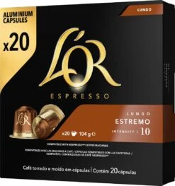 L'OR Lungo Estremo (10) - 10 X 20 Koffiecups 22 L'OR Lungo Estremo (10) - 10 X 20 Koffiecups -Koffie/Drankjes Winkel 1128x1200 4