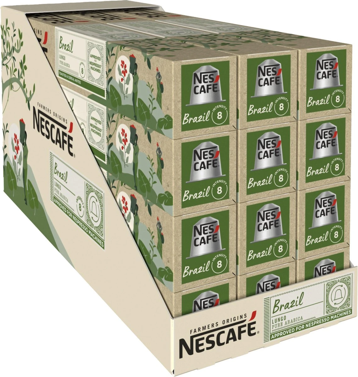 Nescafé Farmers Origins Brazil Lungo Capsules - 120 Koffiecups 3 Nescafé Farmers Origins Brazil Lungo Capsules - 120 Koffiecups