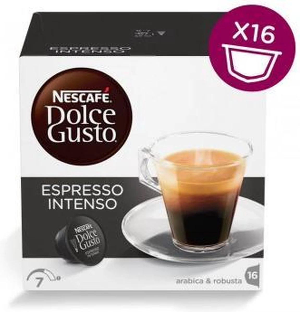Nescafé Dolce Gusto Espresso Intenso Cups - 3 X 16 Stuks 4 Nescafé Dolce Gusto Espresso Intenso Cups - 3 X 16 Stuks - Afbeelding 2