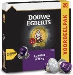 Douwe Egberts Lungo Intens Koffiecups - Intensiteit 8/12 - 10 X 20 Capsules -Koffie/Drankjes Winkel 1170x1200
