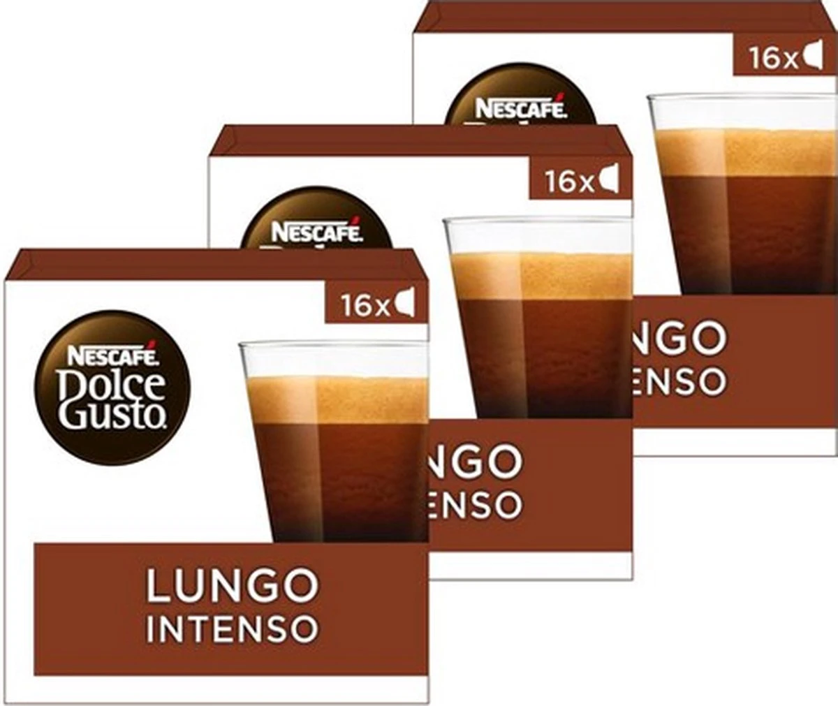 Nescafé Dolce Gusto Lungo Intenso Capsules - 48 Koffiecups 3 Nescafé Dolce Gusto Lungo Intenso Capsules - 48 Koffiecups