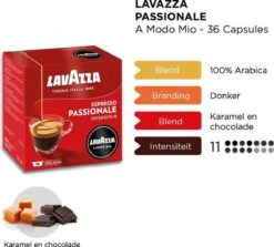 Lavazza A Modo Mio Passionale 36 Stuks 10 Lavazza A Modo Mio Passionale 36 Stuks -Koffie/Drankjes Winkel 1200x1085