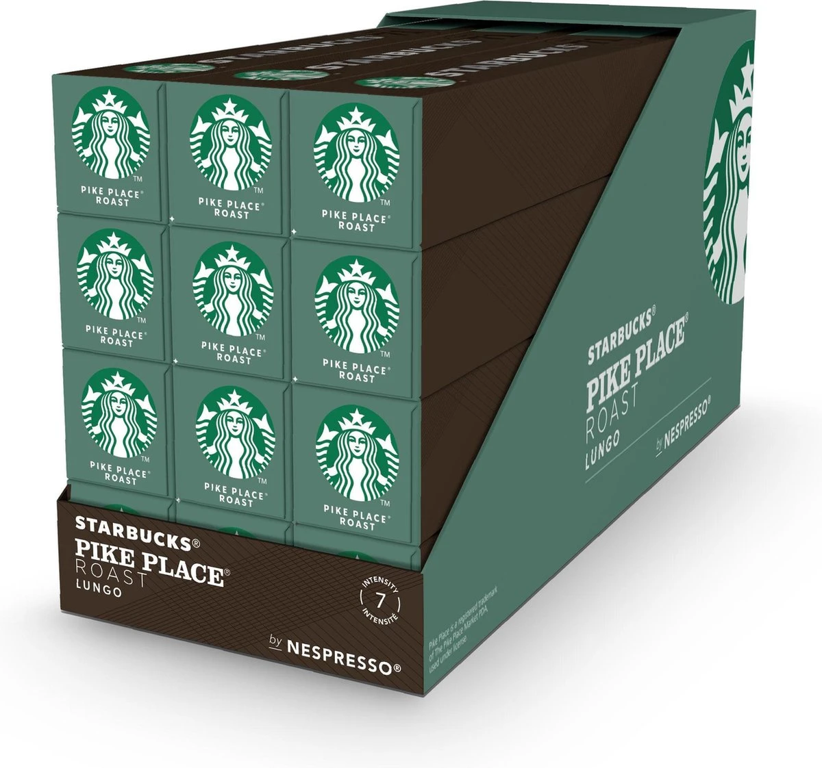 Starbucks By Nespresso Pike Place Medium Roast Capsules - 120 Koffiecups 3 Starbucks By Nespresso Pike Place Medium Roast Capsules - 120 Koffiecups