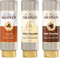 Monin Dessert Topping Dark Chocolate - 50 Cl -Koffie/Drankjes Winkel 1200x1146