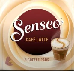 Senseo Café Latte Koffiepads - 2/9 Intensiteit - 4 X 8 Pads -Koffie/Drankjes Winkel 1200x1157