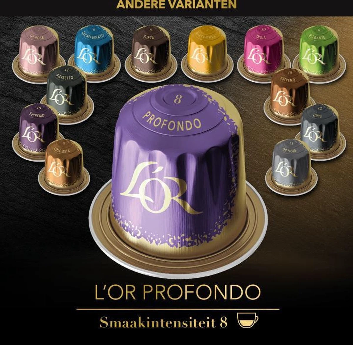 L'OR Lungo Profondo Koffiecups - Intensiteit 8/12 - 10 X 10 Capsules 12 L'OR Lungo Profondo Koffiecups - Intensiteit 8/12 - 10 X 10 Capsules - Afbeelding 10