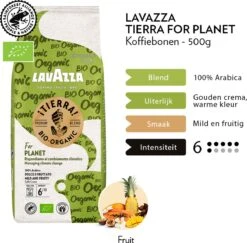 Lavazza Tierra For Planet Biologische Koffiebonen - 500 Gram X4 -Koffie/Drankjes Winkel 1200x1179 1