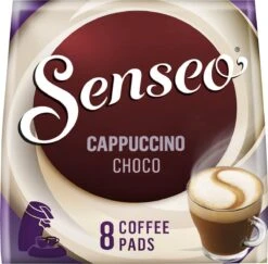 Senseo Cappuccino Choco Koffiepads - 2/9 Intensiteit - 4 X 8 Pads -Koffie/Drankjes Winkel 1200x1180