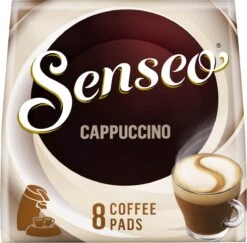 Senseo Cappuccino Koffiepads - 2/9 Intensiteit - 10 X 8 Pads -Koffie/Drankjes Winkel 1200x1181
