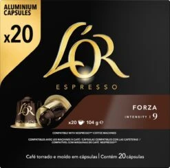 L'OR Espresso Forza Koffiecups - Intensiteit 9/12 - 10 X 20 Capsules -Koffie/Drankjes Winkel 1200x1187 3