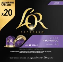 L'OR Lungo Profondo Koffiecups - Intensiteit 8/12 - 10 X 20 Capsules 14 L'OR Lungo Profondo Koffiecups - Intensiteit 8/12 - 10 X 20 Capsules -Koffie/Drankjes Winkel 1200x1187 7