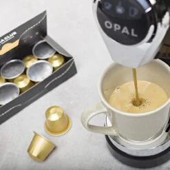 Aroma Club - Nespresso Compatible Capsules (120 St.) - No. 2 Smooth James - Intensiteit 3/5 - Espresso & Lungo - 100% Aluminium Koffiecups -Koffie/Drankjes Winkel 1200x1200 220