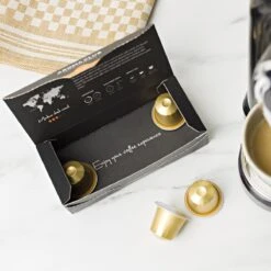 Aroma Club - Nespresso Compatible Capsules (120 St.) - No. 2 Smooth James - Intensiteit 3/5 - Espresso & Lungo - 100% Aluminium Koffiecups -Koffie/Drankjes Winkel 1200x1200 221