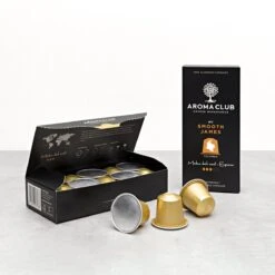 Aroma Club - Proefpakket Nespresso Compatible Capsules (100 St.) - 5 Smaken - Espresso & Lungo - 100% Aluminium Koffiecups 16 Aroma Club - Proefpakket Nespresso Compatible Capsules (100 St.) - 5 Smaken - Espresso & Lungo - 100% Aluminium Koffiecups -Koffie/Drankjes Winkel 1200x1200 234