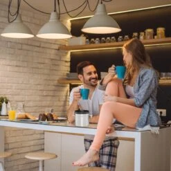 Relaxdays Voorraadbus Koffie - Koffieblik - Luchtdicht - Koffiebus - Zilver - Metaal Groot -Koffie/Drankjes Winkel 1200x1200 315