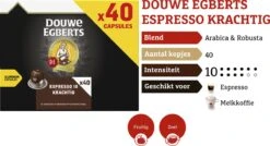 Douwe Egberts Espresso Krachtig (10) - 5 X 40 Koffiecups 16 Douwe Egberts Espresso Krachtig (10) - 5 X 40 Koffiecups -Koffie/Drankjes Winkel 1200x653