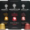 Aroma Club - Proefpakket Nespresso Compatible Capsules (100 St.) - 5 Smaken - Espresso & Lungo - 100% Aluminium Koffiecups -Koffie/Drankjes Winkel 1200x749