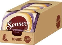 Senseo Cappuccino Choco Koffiepads - 2/9 Intensiteit - 4 X 8 Pads -Koffie/Drankjes Winkel 1200x863