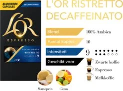 L'OR Espresso Ristretto Decaffeinato - Intensiteit 9/12 - 10 X 10 Capsules -Koffie/Drankjes Winkel 1200x889 7