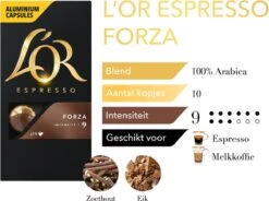 L'OR Espresso Forza Koffiecups - Intensiteit 9/12 - 10 X 10 Capsules 16 L'OR Espresso Forza Koffiecups - Intensiteit 9/12 - 10 X 10 Capsules -Koffie/Drankjes Winkel 1200x894 1