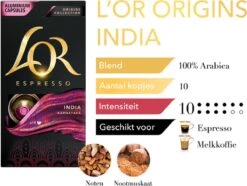 L'OR Espresso Origins India (10) - 10 X 10 Koffiecups 12 L'OR Espresso Origins India (10) - 10 X 10 Koffiecups -Koffie/Drankjes Winkel 1200x902