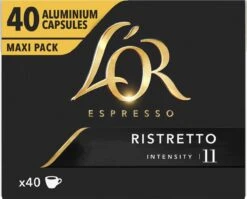 L'OR Espresso Ristretto Koffiecups - Intensiteit 11/12 - 4 X 40 Capsules 15 L'OR Espresso Ristretto Koffiecups - Intensiteit 11/12 - 4 X 40 Capsules -Koffie/Drankjes Winkel 1200x966 4
