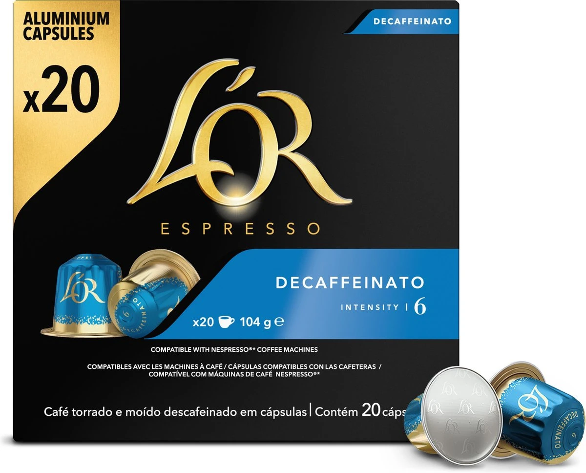 L'OR Espresso Decaffeinato (6) - 10 X 20 Koffiecups 6 L'OR Espresso Decaffeinato (6) - 10 X 20 Koffiecups - Afbeelding 4