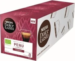 Nescafé Dolce Gusto Espresso Peru Capsules - 36 Koffiecups - GB-ORG-05 -Koffie/Drankjes Winkel 1200x975 1