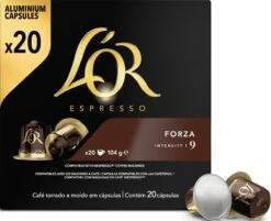 L'OR Espresso Forza Koffiecups - Intensiteit 9/12 - 10 X 20 Capsules -Koffie/Drankjes Winkel 1200x975 2