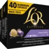 L'OR Lungo Profondo Koffiecups - Intensiteit 8/12 - 4 X 40 Capsules -Koffie/Drankjes Winkel 1200x984 1
