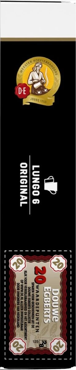 Douwe Egberts Lungo Original Koffiecups - Intensiteit 6/12 - 10 X 20 Capsules -Koffie/Drankjes Winkel 249x1200 2