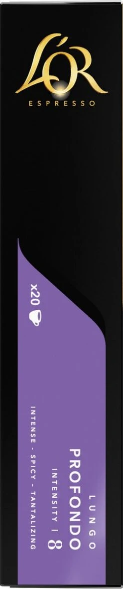 L'OR Lungo Profondo Koffiecups - Intensiteit 8/12 - 4 X 40 Capsules -Koffie/Drankjes Winkel 251x1200 2