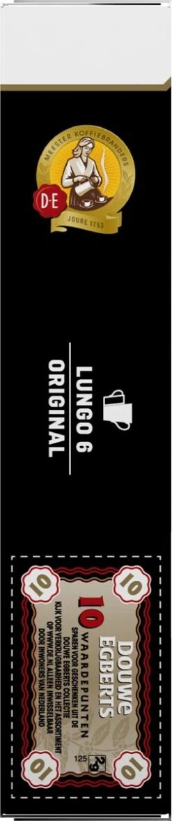 Douwe Egberts Lungo Original Koffiecups - Intensiteit 6/12 - 10 X 10 Capsules -Koffie/Drankjes Winkel 252x1200 2