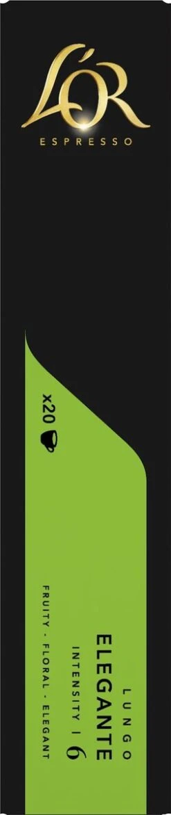 L'OR Lungo Elegante Koffiecups - Intensiteit 6/12 - 10 X 20 Capsules 21 L'OR Lungo Elegante Koffiecups - Intensiteit 6/12 - 10 X 20 Capsules -Koffie/Drankjes Winkel 253x1200 6