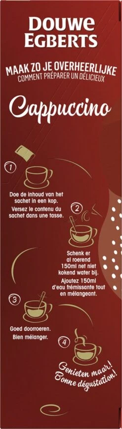 Douwe Egberts Verwenkoffie Cappuccino Oploskoffie - 5 X 10 Zakjes 18 Douwe Egberts Verwenkoffie Cappuccino Oploskoffie - 5 X 10 Zakjes -Koffie/Drankjes Winkel 343x1200