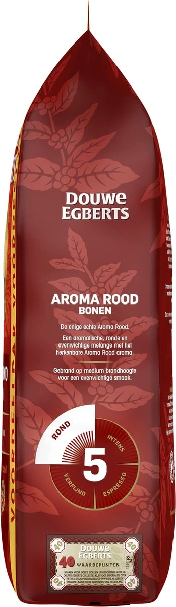 Douwe Egberts Aroma Rood Koffiebonen - 4 X 1000 Gram - Extra Grote Verpakking 11 Douwe Egberts Aroma Rood Koffiebonen - 4 X 1000 Gram - Extra Grote Verpakking - Afbeelding 9