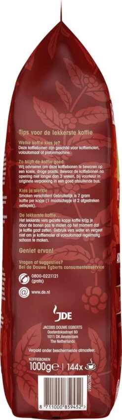 Douwe Egberts Aroma Rood Koffiebonen - 4 X 1000 Gram - Extra Grote Verpakking 18 Douwe Egberts Aroma Rood Koffiebonen - 4 X 1000 Gram - Extra Grote Verpakking -Koffie/Drankjes Winkel 350x1200