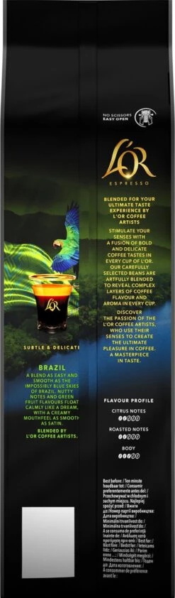 L'OR Espresso Origins Brazil Koffiebonen (6) - 4 X 500 Gram -Koffie/Drankjes Winkel 352x1200