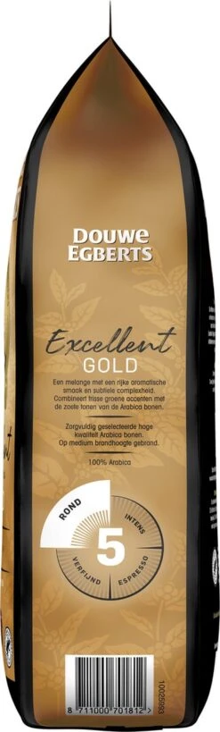 Douwe Egberts Excellent Gold Koffiebonen - 5/9 Intensiteit - 4 X 1kg -Koffie/Drankjes Winkel 362x1200 1
