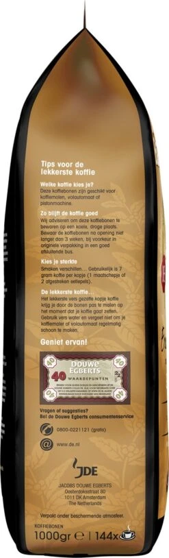 Douwe Egberts Excellent Gold Koffiebonen - 5/9 Intensiteit - 4 X 1kg -Koffie/Drankjes Winkel 364x1200 5