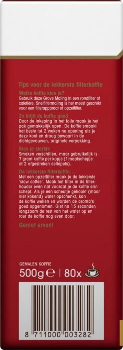 Douwe Egberts Aroma Rood Grove Maling Filterkoffie - 6 X 500 Gram -Koffie/Drankjes Winkel 421x1200