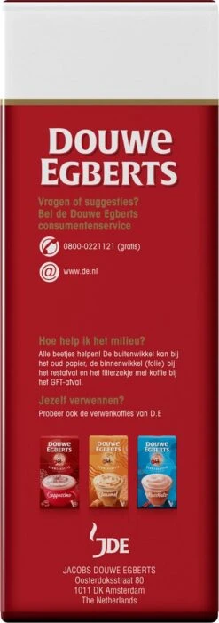 Douwe Egberts Aroma Rood Filterkoffie - Dubbelpak 6 X 1000 Gram -Koffie/Drankjes Winkel 423x1200 1