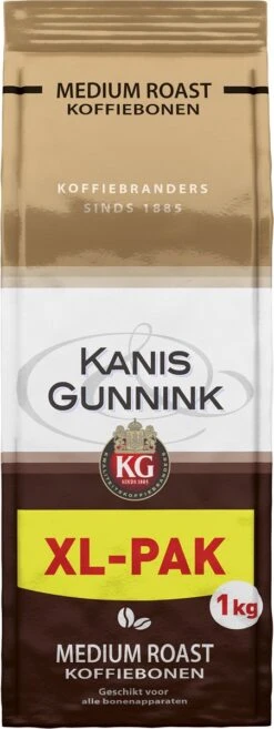 Kanis & Gunnink Medium Roast Koffiebonen - 4 X 1000 Gram - Voordeelverpakking 15 Kanis & Gunnink Medium Roast Koffiebonen - 4 X 1000 Gram - Voordeelverpakking -Koffie/Drankjes Winkel 451x1200