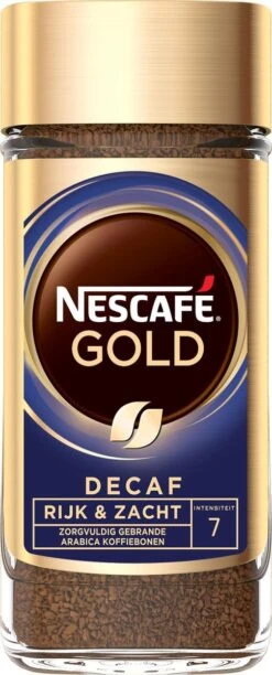Nescafé Gold Decafé Oploskoffie - 6 Potten à 100 Gram -Koffie/Drankjes Winkel 484x1200