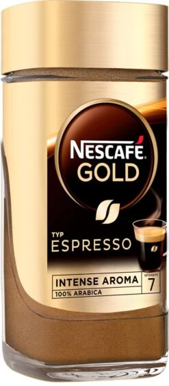 Nescafé Gold Espresso Oploskoffie - 6 Potten à 100 Gram 12 Nescafé Gold Espresso Oploskoffie - 6 Potten à 100 Gram -Koffie/Drankjes Winkel 527x1200