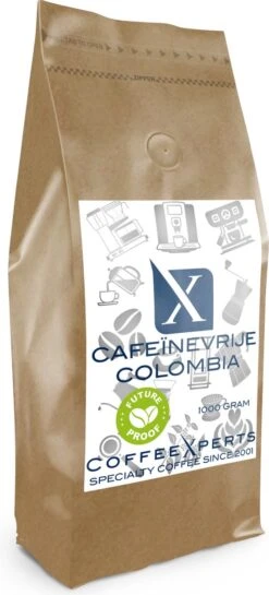 Koffiebonen - Cafeïnevrije Colombia - 1 Kg - Future Proof - Espresso - Cappuccino - Filterkoffie - Specialty Coffee - Decaf - Vers Gebrande Aromatische Koffie - Koffie Bonen Voor Volautomatische En Handmatige Koffiemachine Met Bonen -Koffie/Drankjes Winkel 544x1200 1