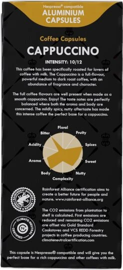 Gran Maestro Italiano - Cappuccino - Koffiecups - Nespresso Compatibel Capsules - Intense Smaak - 6 X 20 Cups 9 Gran Maestro Italiano - Cappuccino - Koffiecups - Nespresso Compatibel Capsules - Intense Smaak - 6 X 20 Cups -Koffie/Drankjes Winkel 546x1200 2